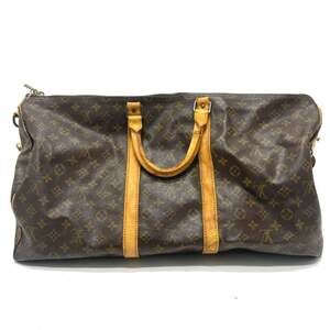 LOUIS VUITTON Brown Monogram Canvas Boston Bag